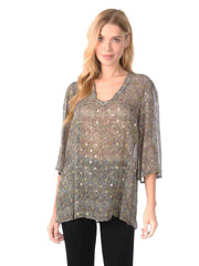 Tianello "GOLDIE" Washable Silk Vanna Blouse-Wash