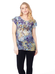 Tianello "Lenciaga" Print Washable Silk "Ellie" Blouse-Wash
