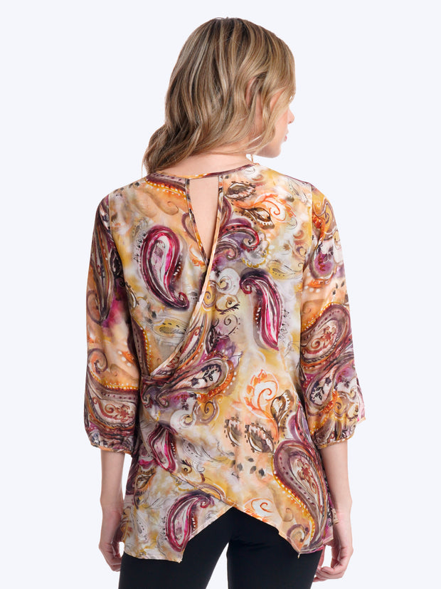 Tianello Medina Washable Silk "Bree" Blouse -Wash