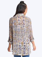 Tianello Mustique Print Washable Silk "Loving" Blouse-Wash