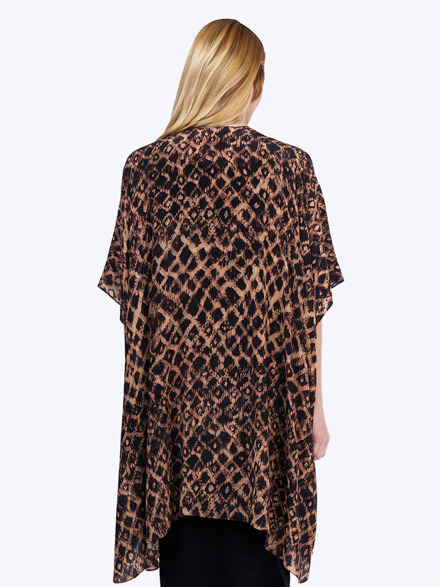Tianello "Oakley"  Print Washable Silk "Zen Robe"-Wash