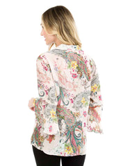 Tianello "Washable Silk" Phelan Print "Devesa" Blouse-Wash