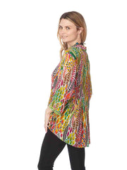 Tianello "Parimore" Print  Washable Silk "SuDyne"  Blouse-Wash