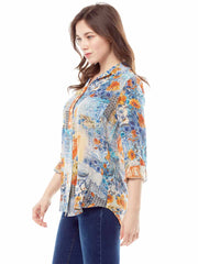 Tianello "Scarlet" Washable Silk Savoir Blouse-WashWashable Silk Savoir Blouse