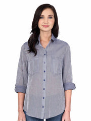 Tianello"Raya" Washable Silk-Cotton Savoir Blouse-WASH