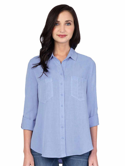 Tianello TENCEL™ Savoir Blouse-Periwinkle