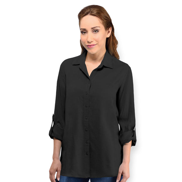 Tianello TENCEL™ "Loving" Blouse-Black