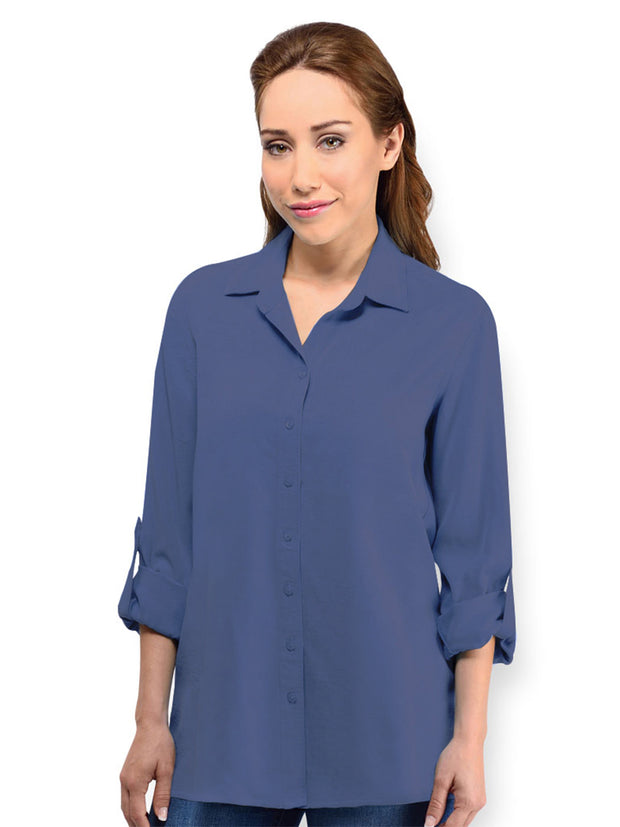 Tianello TENCEL™ "Loving" Blouse-Sapphire