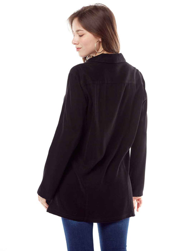 TENCEL™ "Sharon" Blouse-Black