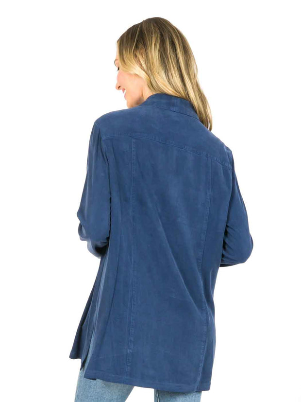TENCEL™ "Sharon" Blouse-Cobalt Blue