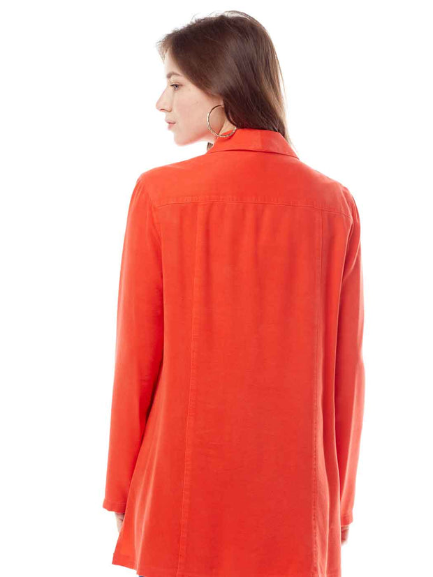 TENCEL™ "Sharon" Blouse-Vivid Red