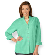 Tianello TENCEL™ Taipei Blouse-Aqua Haze