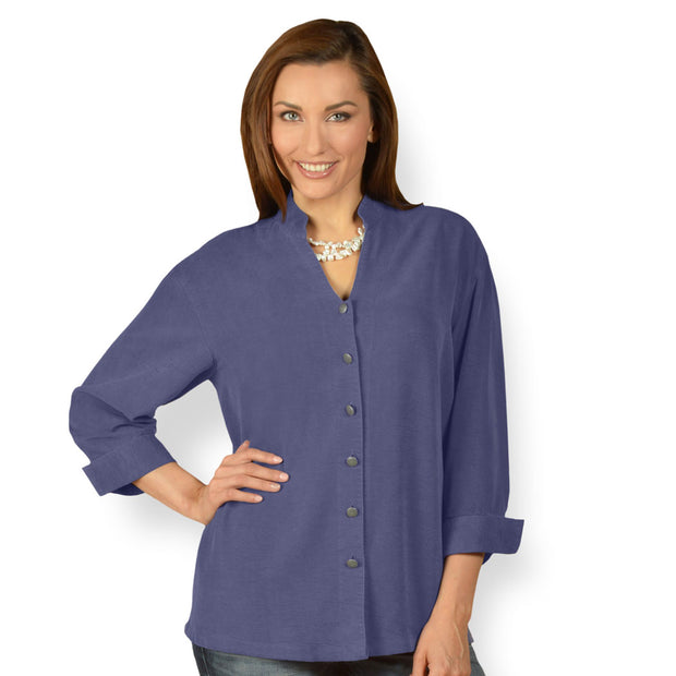 Tianello TENCEL™ Taipei Blouse-Dusty Lilac