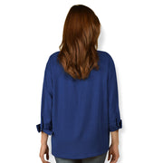 Tianello TENCEL™ "Taipei" Blouse-Electric Blue