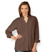 Tianello-TENCEL™ Taipei Blouse-Expresso