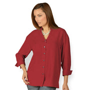 Tianello TENCEL™ Taipei Blouse-Pomegranate