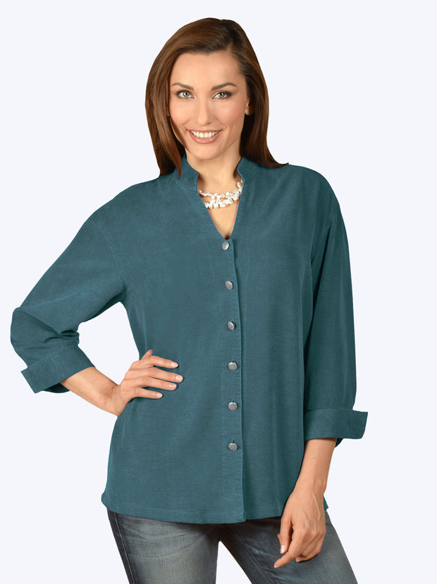 Tianello TENCEL™ "Taipei" Blouse-Vera Cruz