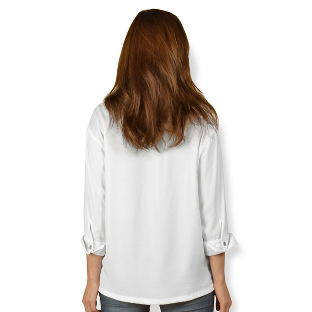 Tianello TENCEL™ "Taipei" Blouse-White