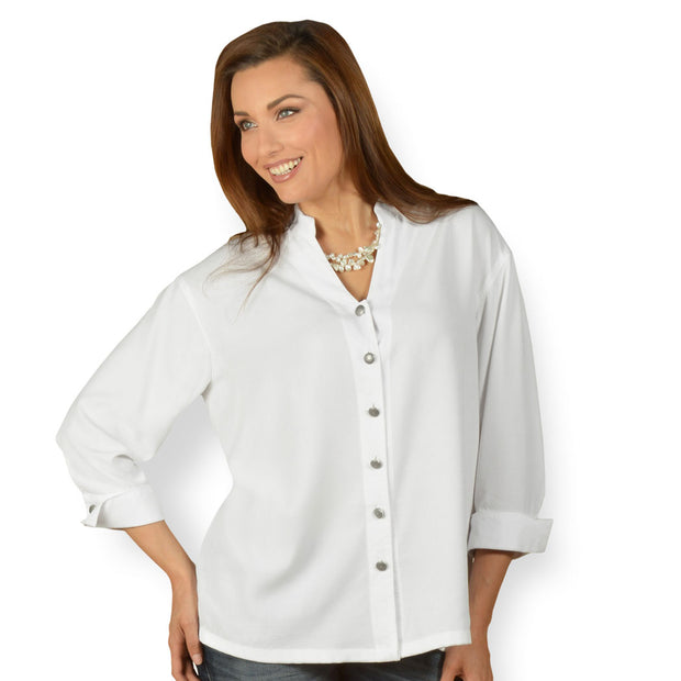 Tianello TENCEL™ "Taipei" Blouse-White