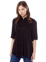 Tianello TENCEL™ Camp Shirt-Black