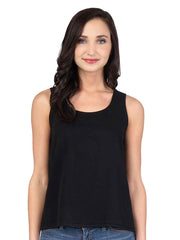 TENCEL™ Crop Tank-Black