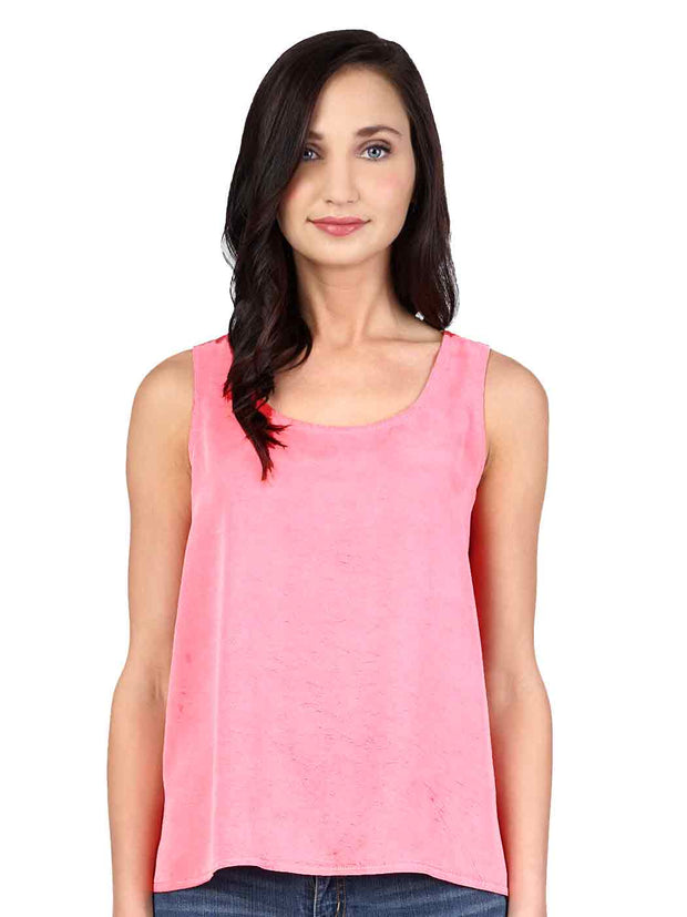 Tianello TENCEL™ Crop Tank-Pretty Pink