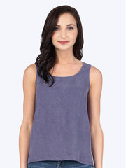 TENCEL™ Crop Tank-Dusty Lilac