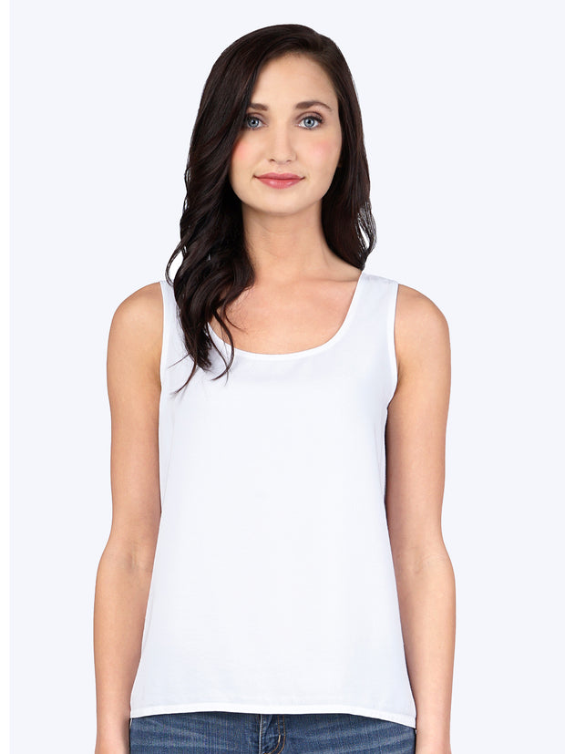 TENCEL™ Crop Tank-White