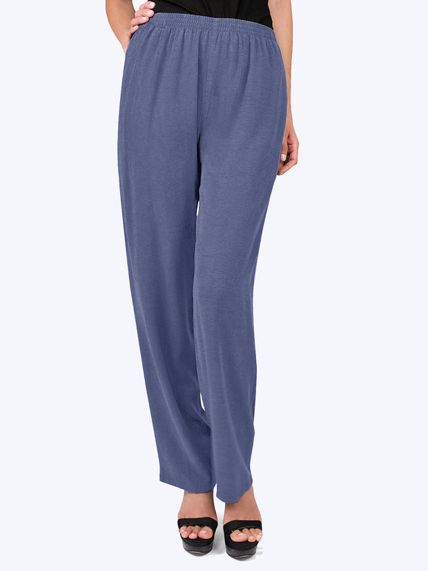Tianello TENCEL™ Plus Sized Oprah Pant-Sapphire