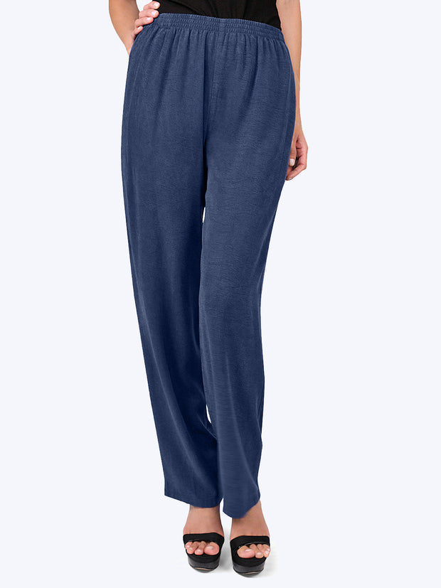 Tianello TENCEL™ Plus Sized Oprah Pant-Cobalt