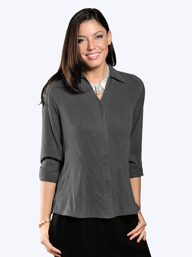 TIANELLO TENCEL™  "Suzy" BlouseCoal