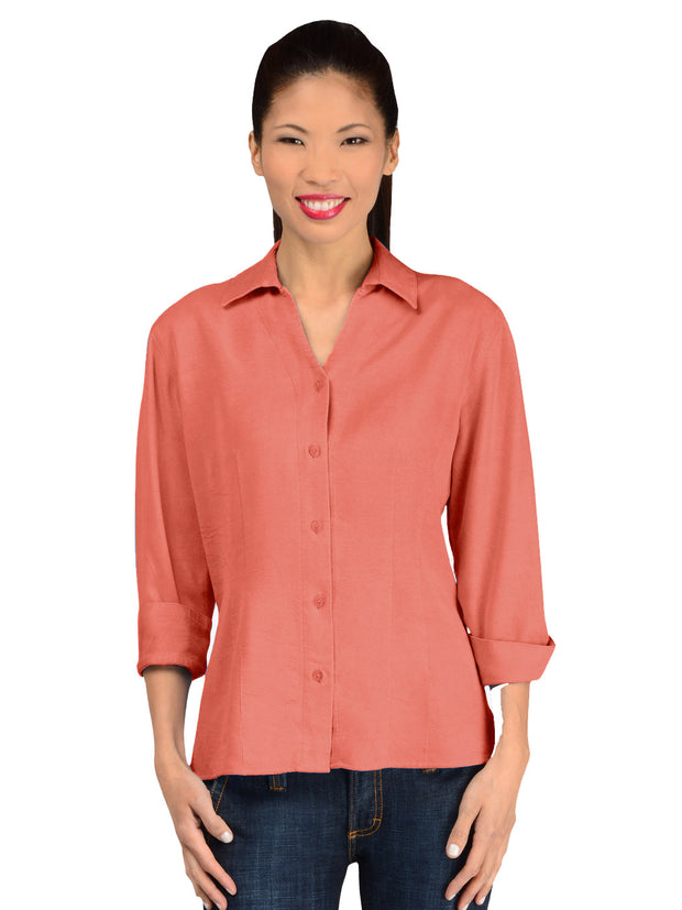 TIANELLO TENCEL™ "Suzy"  Blouse-Coral