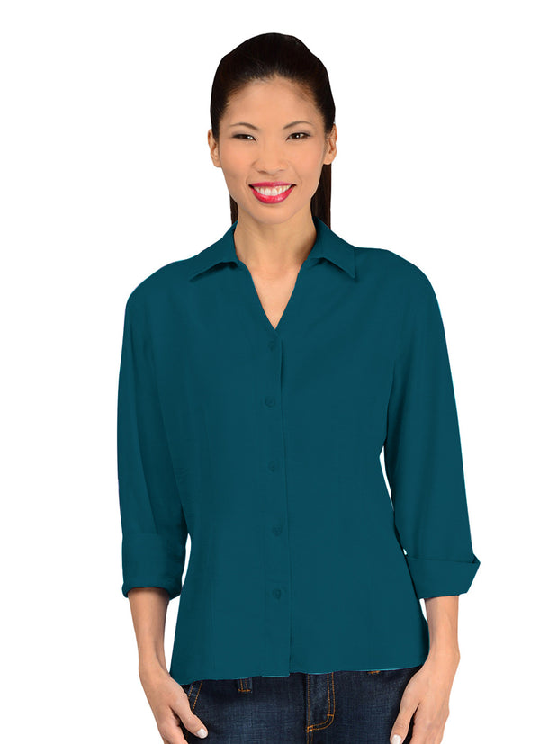TIANELLO TENCEL™ "Suzy"  Blouse-NMidnight Teal