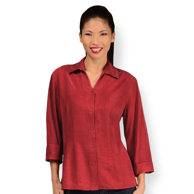 TIANELLO TENCEL™ "Suzy"  Blouse-Pomegranate