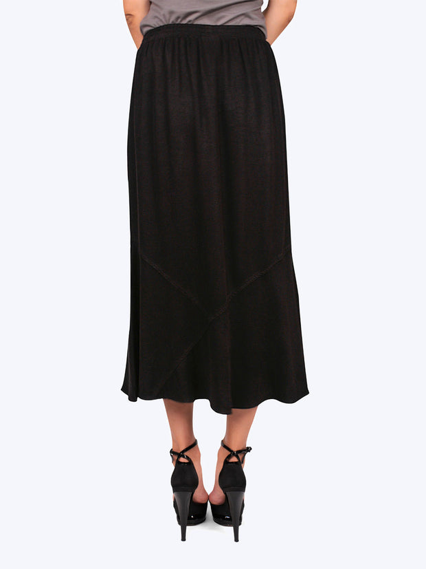 Tianello TENCEL™ Panel Skirt-Black