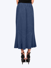 Tianello TENCEL™ Panel Skirt-Cobalt