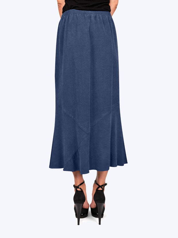 Tianello TENCEL™ Panel Skirt-Cobalt