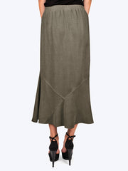 Tianello TENCEL™ Panel Skirt-Moss