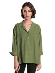 Tianello TENCEL™ "Aida" Blouse -Spanish Olive
