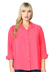 Tianello TENCEL™ Plus Sized  "Aida" Blouse-  Mimosa