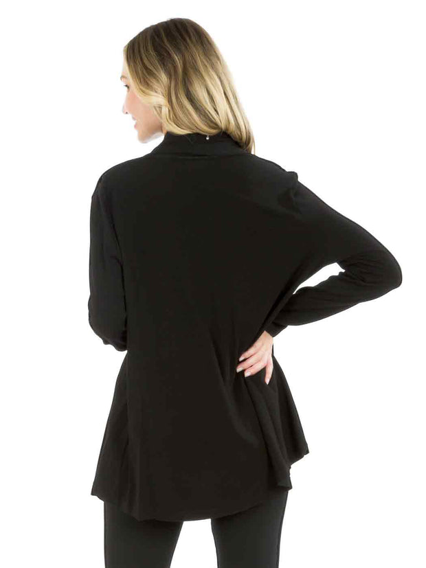 Tianello TENCEL Knit Jersey "Aneza" Jacket-Black