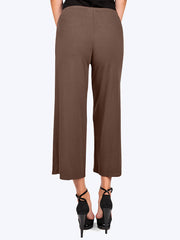 Tianello TENCEL™ Whisper Knit Flood Pant-Expresso