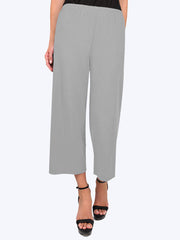 Tianello TENCEL™ Whisper Knit Flood Pant-Slate