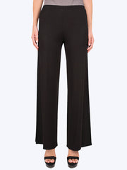 Tianello TENCEL™ Whisper Knit Palazzo Pant-Black