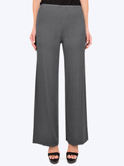 Tianello TENCEL™ Whisper Knit Palazzo Pant-Coal