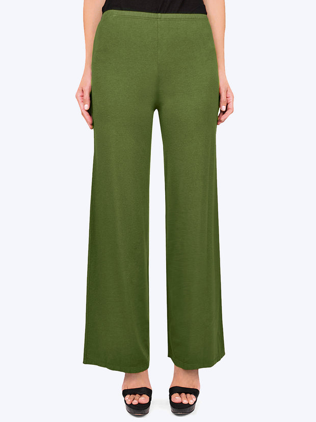 Buy Women Olive Paperbag High Waist Wide Legged Trousers - Formal Trousers  Online India - FabAlley