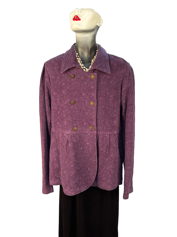 Tianello TENCEL™ Cotton Jacquard Chelsea Jacket-Wisteria
