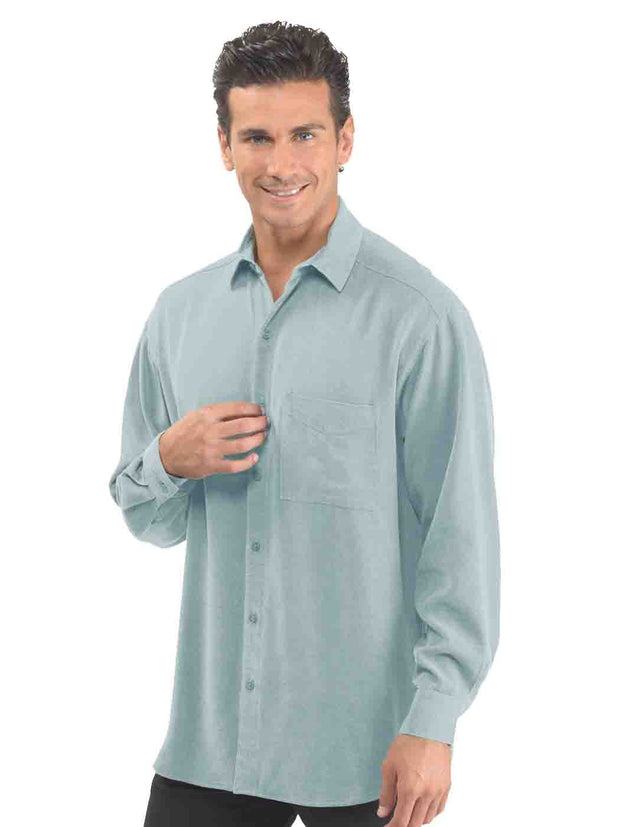 Tianello TENCEL™ Men's "Best Damn Shirt" -Bardot Silver