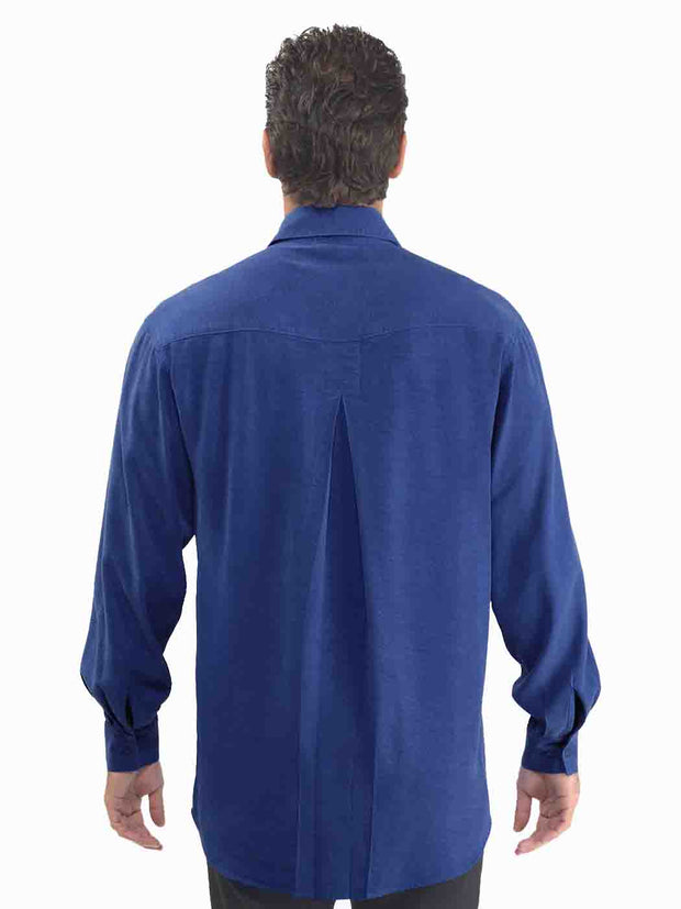 Tianello TENCEL™ Men's ""Best Damn Shirt" "Long"-Electric Blue