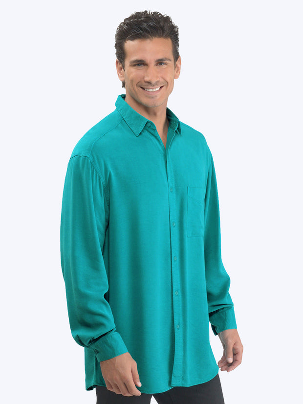 Tianello TENCEL™-;Linen Men's  "Big Shirt"-Acapulco